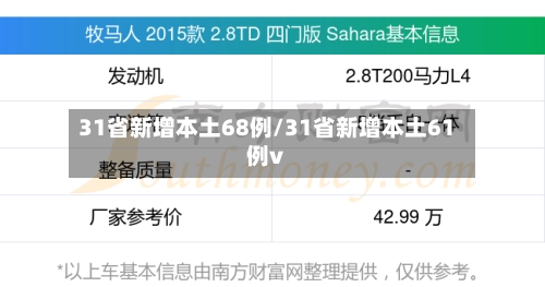 31省新增本土68例/31省新增本土61例v