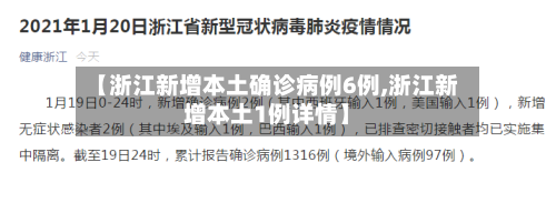 【浙江新增本土确诊病例6例,浙江新增本土1例详情】-第2张图片