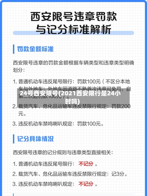 24号西安限号(2021西安限行是24小时吗)-第2张图片