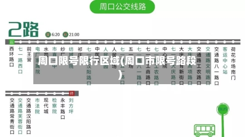 周口限号限行区域(周口市限号路段)-第2张图片