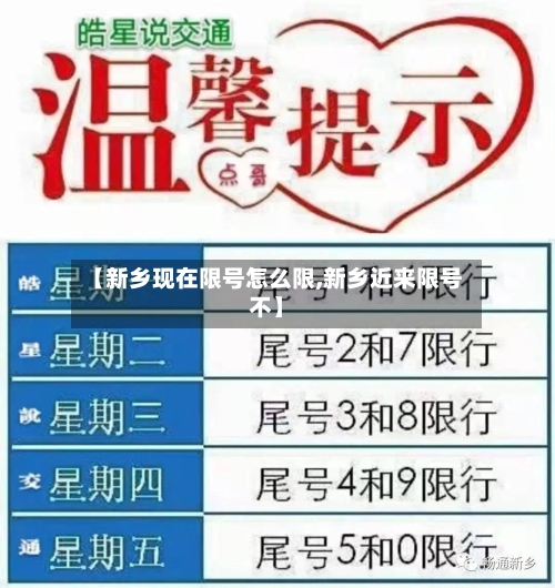 【新乡现在限号怎么限,新乡近来限号不】