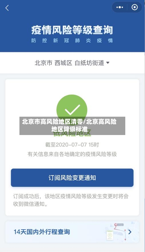 北京市高风险地区清零/北京高风险地区降级标准-第2张图片