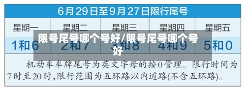 限号尾号哪个号好/限号尾号哪个号好