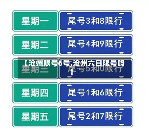 【沧州限号6号,沧州六日限号吗】-第2张图片