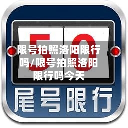限号拍照洛阳限行吗/限号拍照洛阳限行吗今天-第2张图片