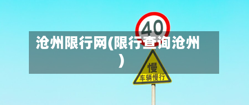 沧州限行网(限行查询沧州)