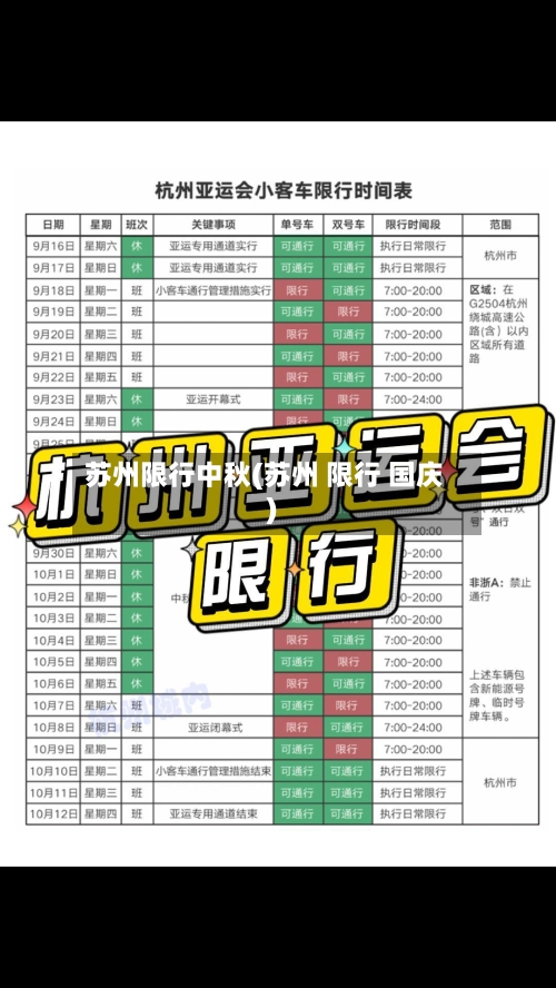 苏州限行中秋(苏州 限行 国庆)-第2张图片