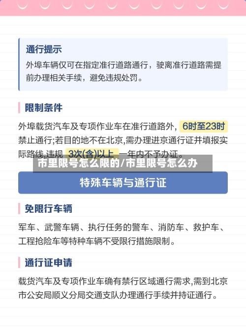 市里限号怎么限的/市里限号怎么办-第2张图片