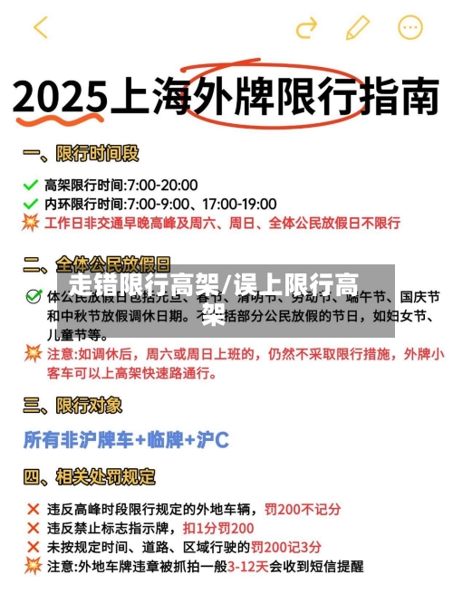 走错限行高架/误上限行高架-第2张图片