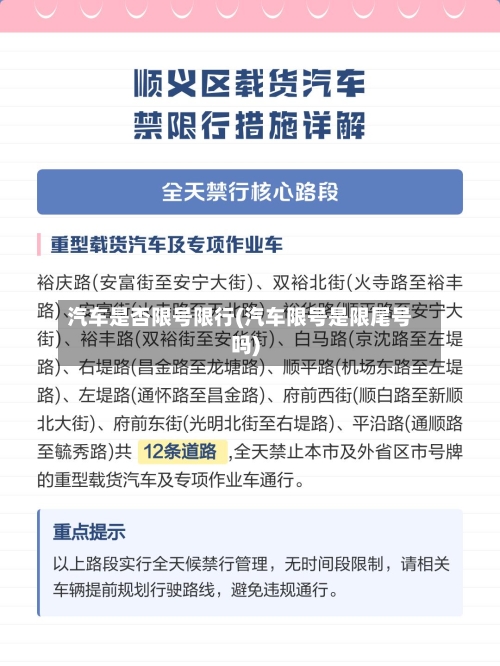 汽车是否限号限行(汽车限号是限尾号吗)-第2张图片