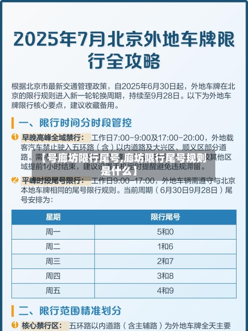 【号廊坊限行尾号,廊坊限行尾号规则是什么】-第2张图片