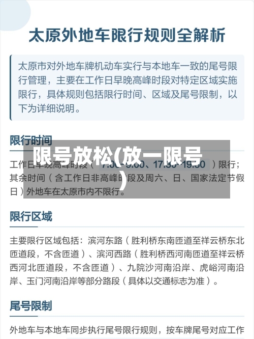 限号放松(放一限号)-第3张图片