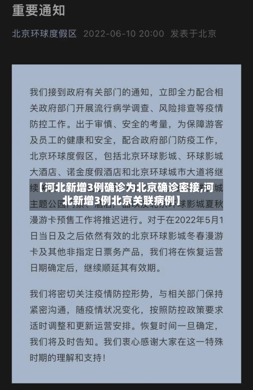 【河北新增3例确诊为北京确诊密接,河北新增3例北京关联病例】-第2张图片