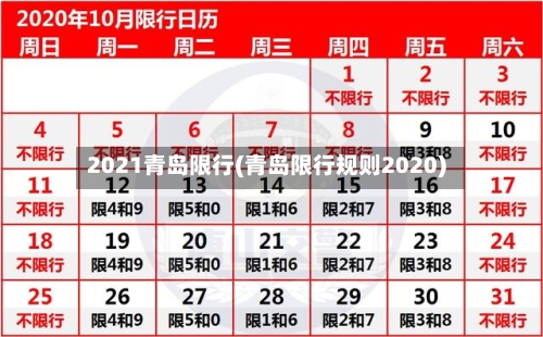 2021青岛限行(青岛限行规则2020)