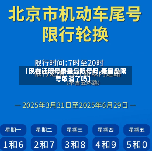 【现在还限号秦皇岛限号吗,秦皇岛限号取消了吗】