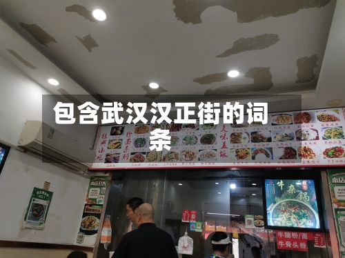 包含武汉汉正街的词条