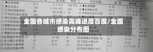 全国各城市感染高峰进度百度/全国感染分布图