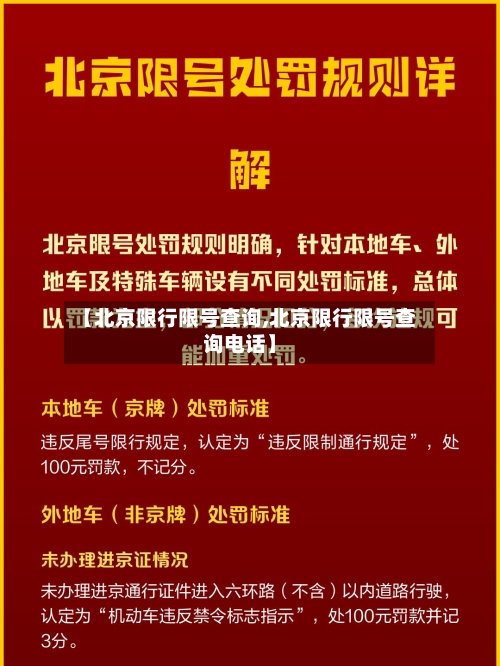 【北京限行限号查询,北京限行限号查询电话】-第2张图片