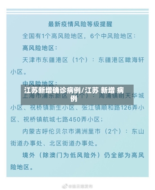 江苏新增确诊病例/江苏 新增 病例