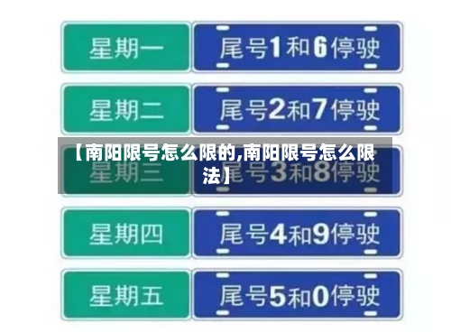 【南阳限号怎么限的,南阳限号怎么限法】