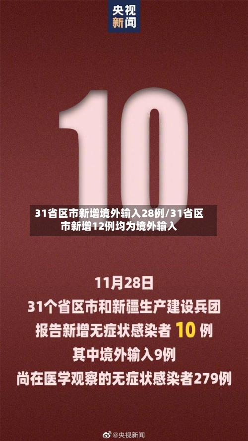 31省区市新增境外输入28例/31省区市新增12例均为境外输入-第2张图片
