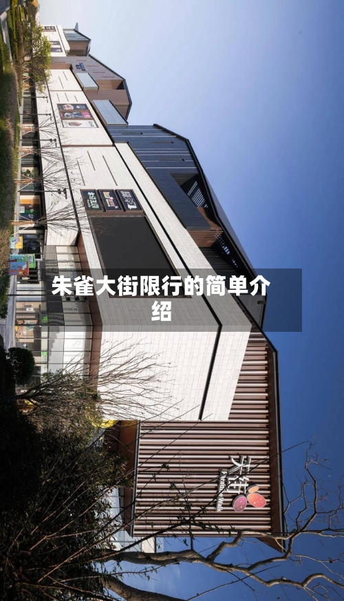朱雀大街限行的简单介绍-第3张图片