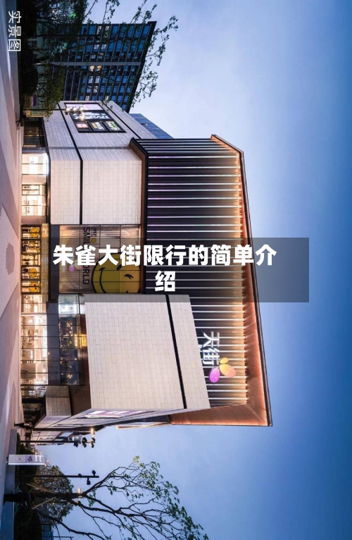 朱雀大街限行的简单介绍