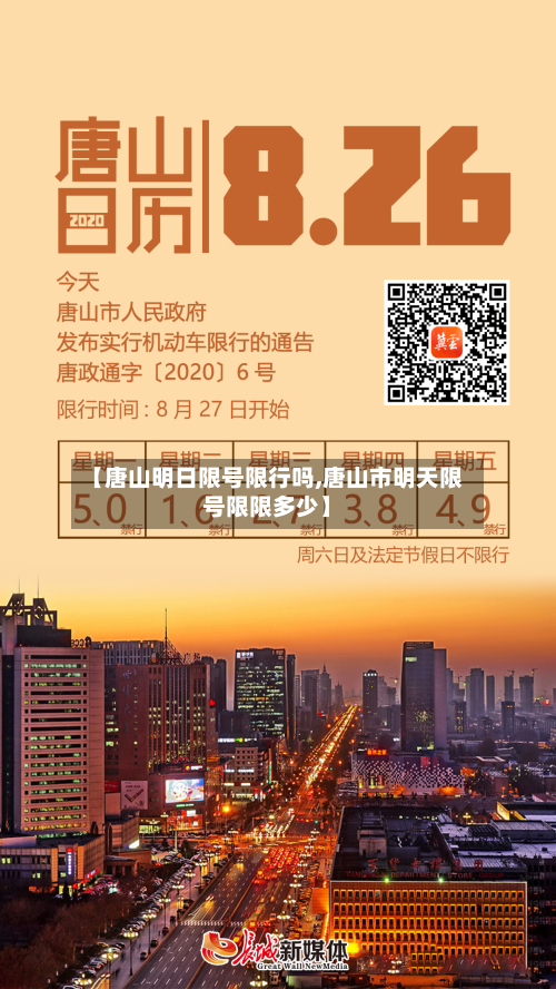 【唐山明日限号限行吗,唐山市明天限号限限多少】