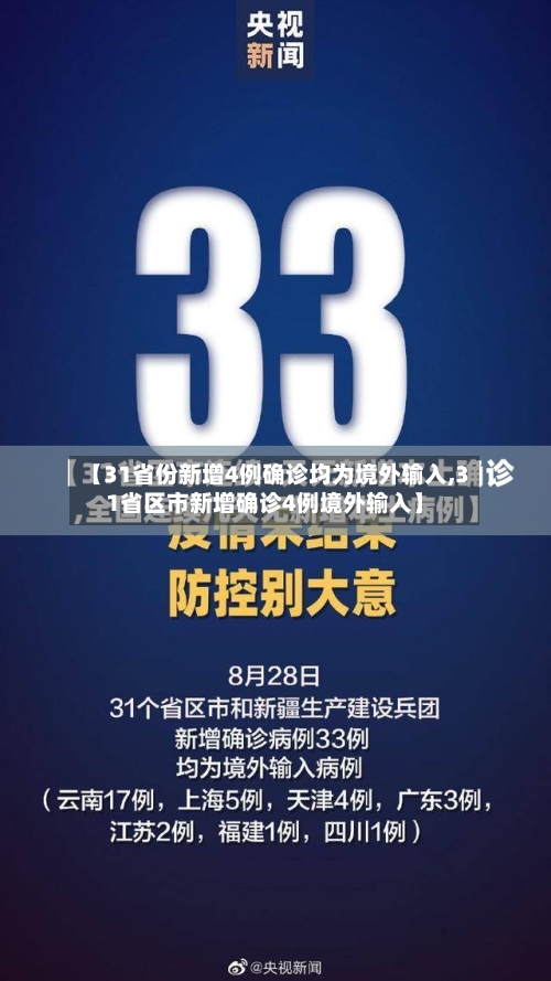 【31省份新增4例确诊均为境外输入,31省区市新增确诊4例境外输入】