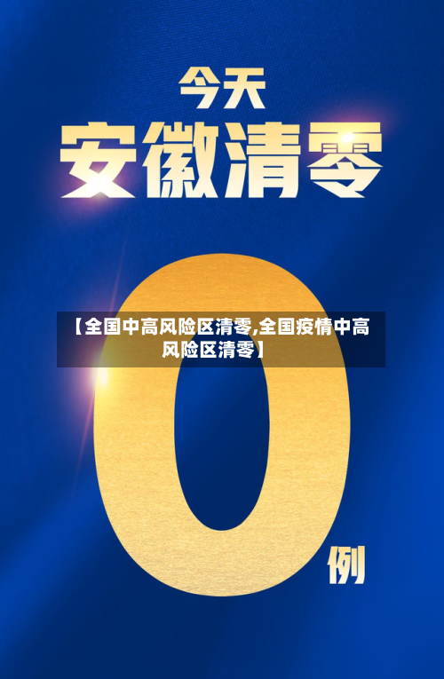 【全国中高风险区清零,全国疫情中高风险区清零】-第2张图片