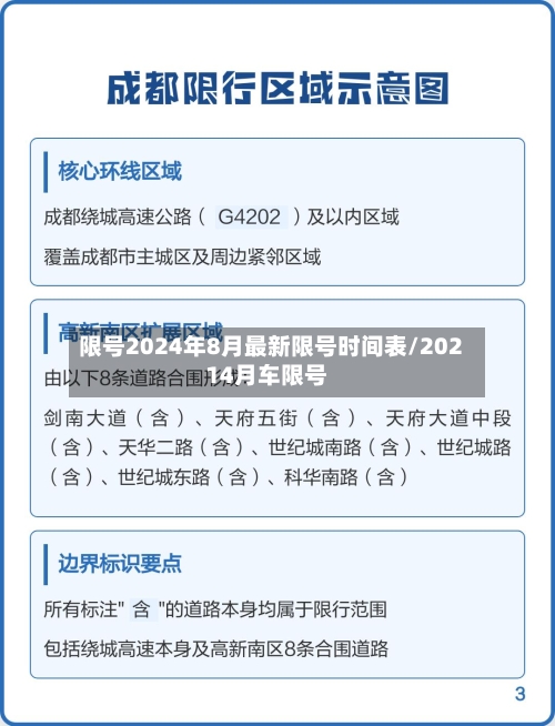 限号2024年8月最新限号时间表/20214月车限号