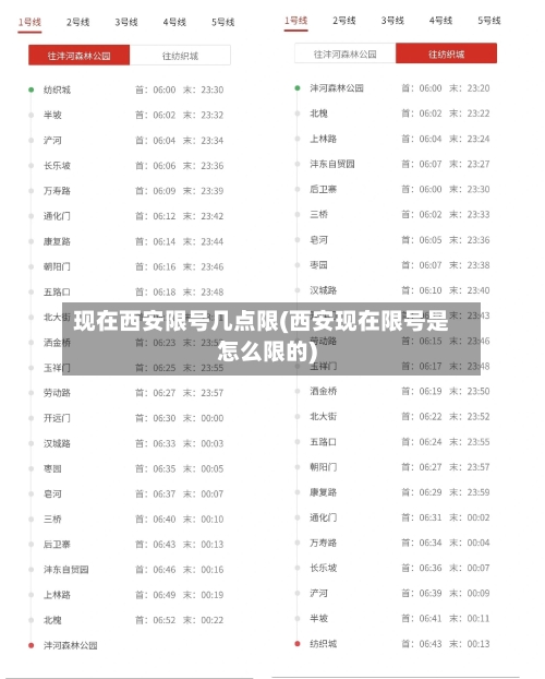 现在西安限号几点限(西安现在限号是怎么限的)-第2张图片