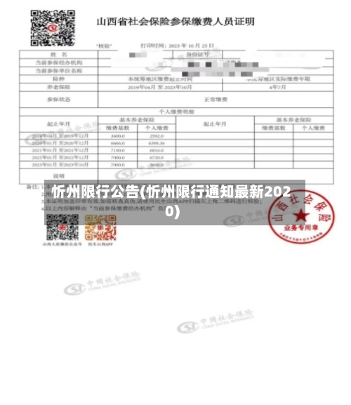 忻州限行公告(忻州限行通知最新2020)