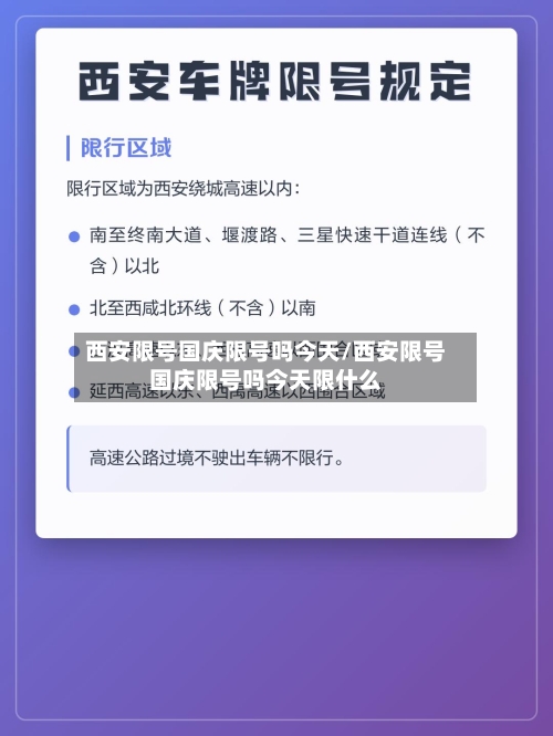 西安限号国庆限号吗今天/西安限号国庆限号吗今天限什么-第2张图片