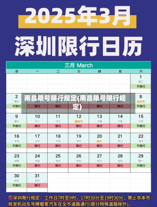 南昌限号限行规定(南昌限号限行规定)