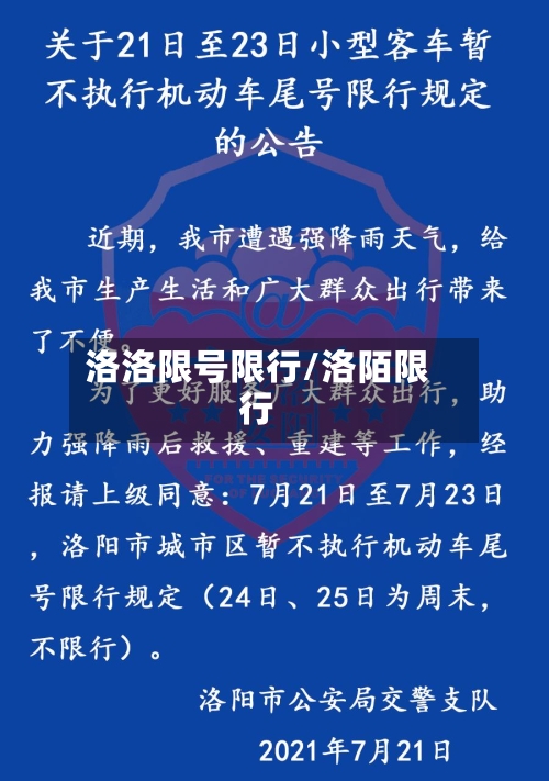 洛洛限号限行/洛陌限行-第2张图片