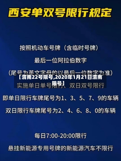 【渭南22号限号,2020年1月21日渭南限号】-第3张图片