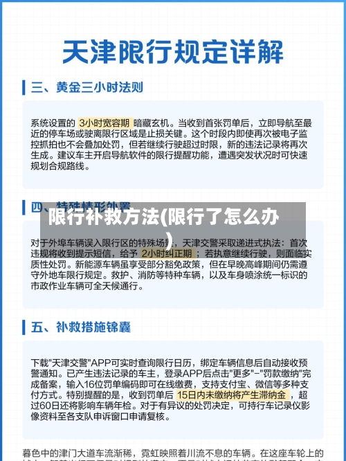 限行补救方法(限行了怎么办)-第2张图片