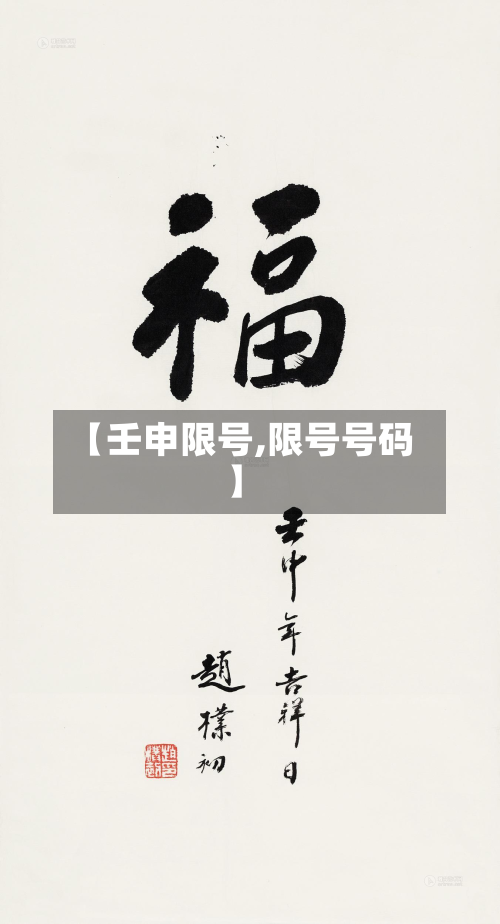 【壬申限号,限号号码】