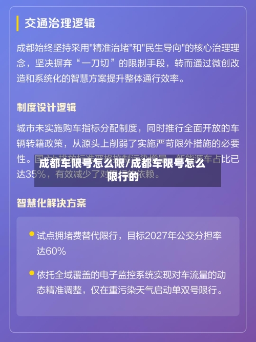 成都车限号怎么限/成都车限号怎么限行的-第2张图片