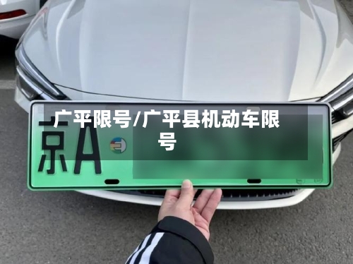 广平限号/广平县机动车限号