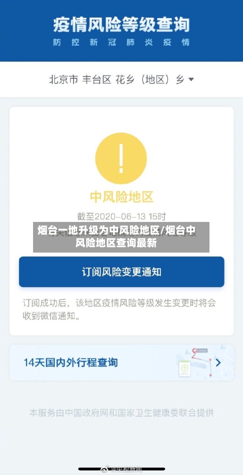 烟台一地升级为中风险地区/烟台中风险地区查询最新-第2张图片