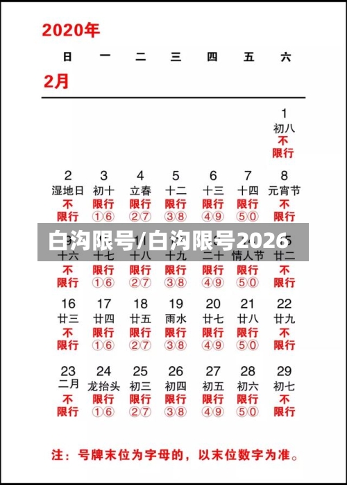 白沟限号/白沟限号2026-第2张图片