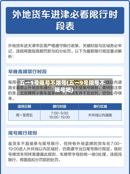 五一9号限号不限号(五一9号限号不限号吧)