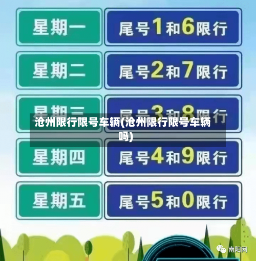 沧州限行限号车辆(沧州限行限号车辆吗)