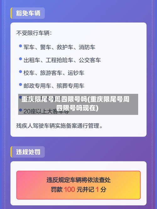 重庆限尾号周四限号吗(重庆限尾号周四限号吗现在)
