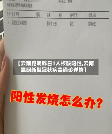 【云南昆明昨日1人核酸阳性,云南昆明新型冠状病毒确诊详情】-第2张图片