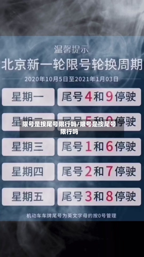 限号是按尾号限行吗/限号是按尾号限行吗-第3张图片