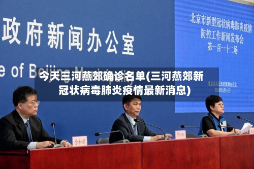 今天三河燕郊确诊名单(三河燕郊新冠状病毒肺炎疫情最新消息)-第2张图片