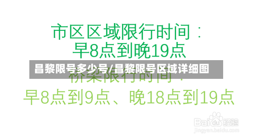 昌黎限号多少号/昌黎限号区域详细图-第3张图片